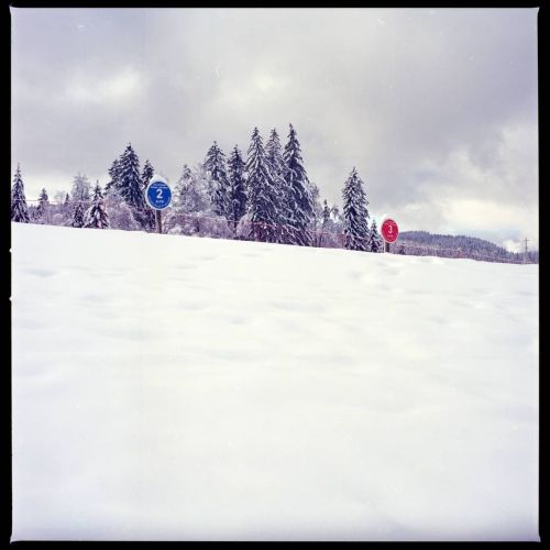 The resort #6 #hasselblad #mediumformat #500cm #kodak #ektar100 #photo #photography #winter #snow #o