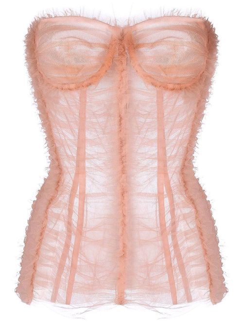 Dolce &amp; Gabbana | ruched tulle bustier top