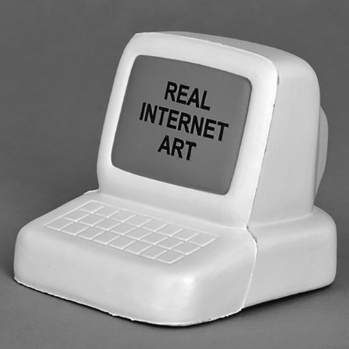 Real Internet Art 38/50. 70X75X68mm. 2013 Fabien Mousse. France. [Web: Le INTERNET ] &ldquo;I, F