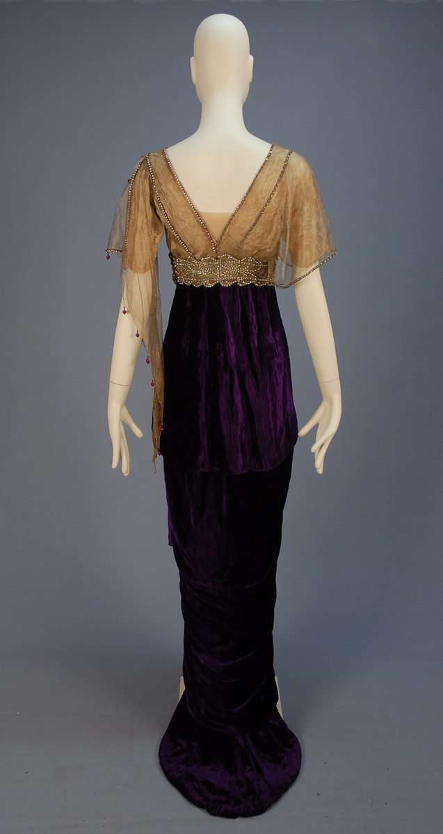 Ephemeral Elegance — Butterfly Embellished Gown, 1913 Joseph, New...