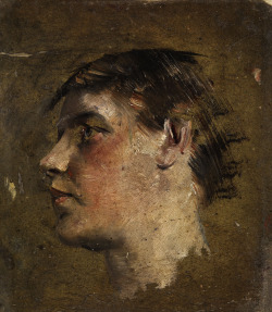 Max Klinger - Portrait eines Jungen (1909)
