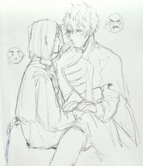 batteryrose: something something ikepri OCs shit dumpsterValerie - Belle. With Leon or KeithAdam - n