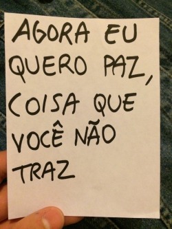 Me Dê Paz Ou Me Deixe Em Paz