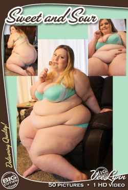 bigcutieveelynn:    For this set I found this cute and feminine underwear set, with pretty lace and sparkles. I also picked up one of my favorite sweets, sour green apple and caramel suckers. I suck and lick these tasty treats while I pose cutely for