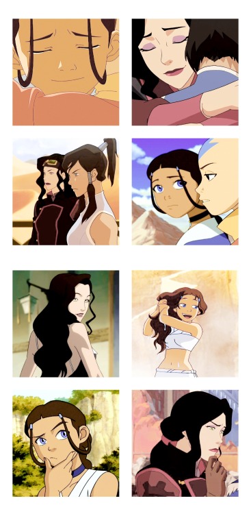 korraspond: queen—asami: asami sato &amp; katara; parallels 