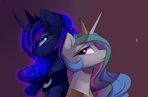 theprincessesgang:  like night and day :P 