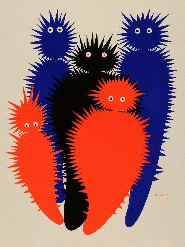 fatbottoms: poster art by Julius Klinger, circa 1909