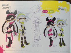 clxcool:  korruptedkupid:  After they decided on the squid sisters character designs, they tried coming up with attire for them to wear, so these are a few concepts the Splatoon team played with. Pretty cool huh?  @slbtumblng and @feathers-ruffledunused