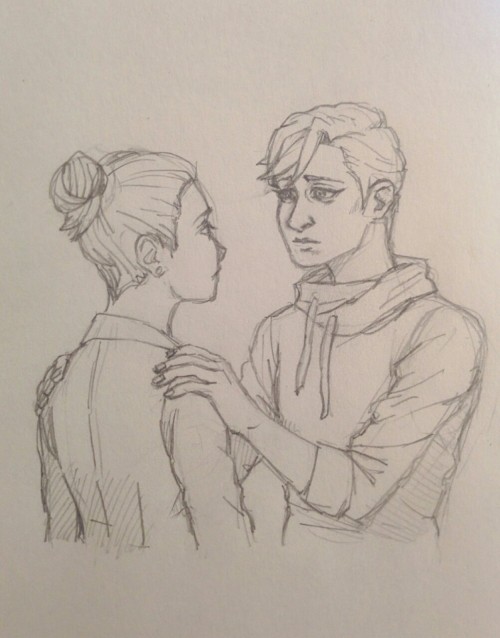 thestinakatdraws:Still having a tough time getting the hang of Cyprin and MC’s faces, but I’m sure I