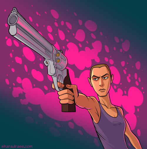 Day 14 - The Gun Lover - BettyBetty loves revolvers, the bigger the better.Betty is from City and th