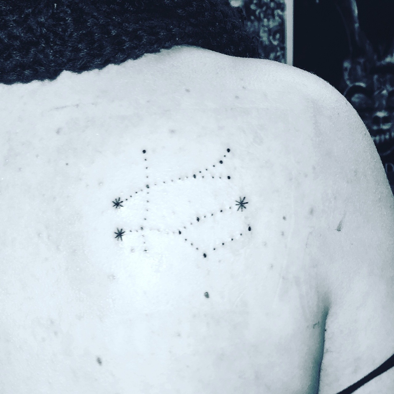 Fine line style constellation funambulist tattoo... - Official Tumblr page  for Tattoofilter for Men and Women