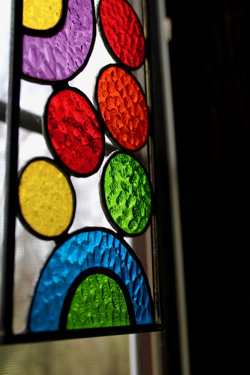 When the light hits the stained glass just right..