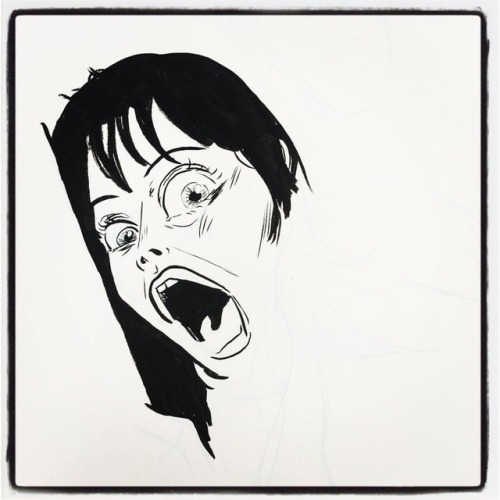 Shelley Duvall practice. #drawings #sketches #sketchbook #illustration #zombustudiodrawing2017