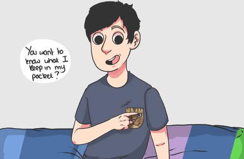 danissnotonfire: so I watched Phil’s video where he wore the cat pocket shirt and he said &ldq