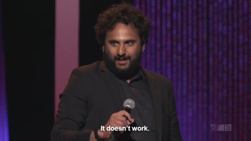 XXX sandandglass:  Nish Kumar, NZ International photo