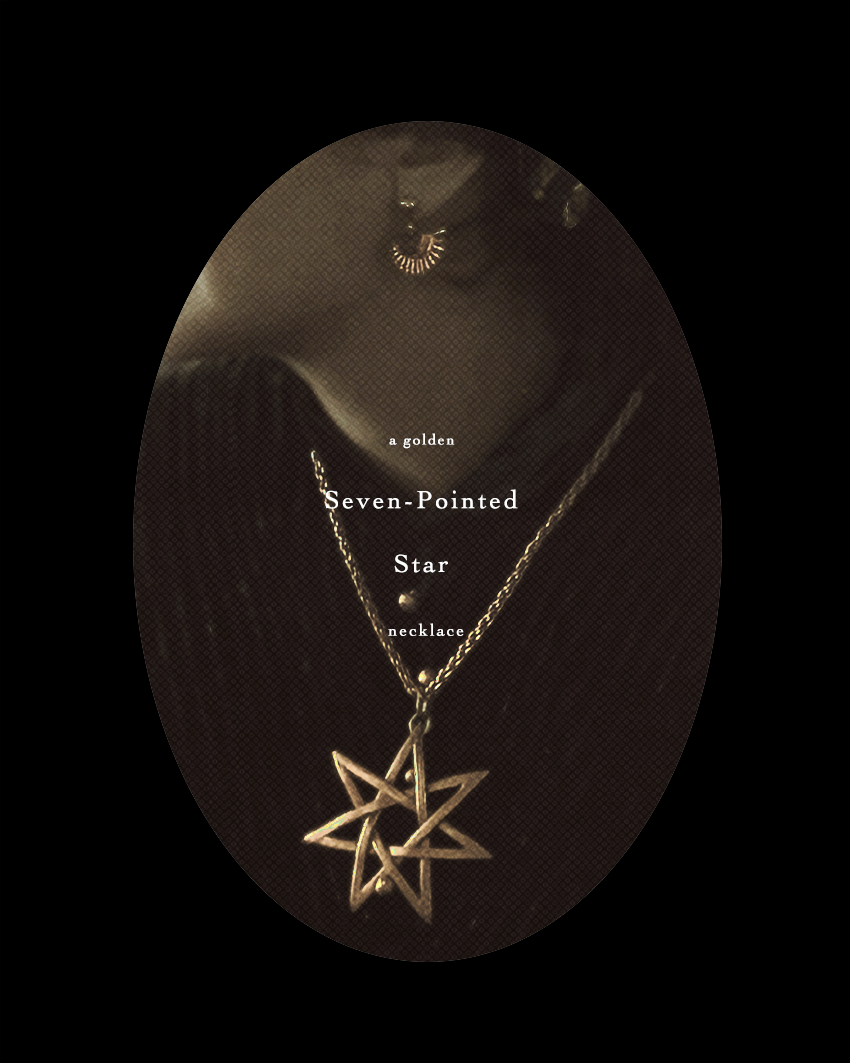 Seven pointed 2024 star necklace