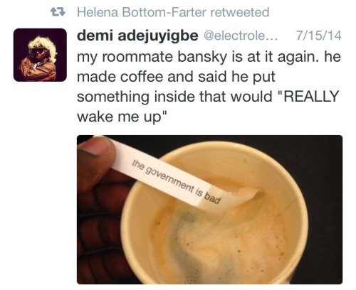 insanity-and-vanity:I am his roommate Banksy