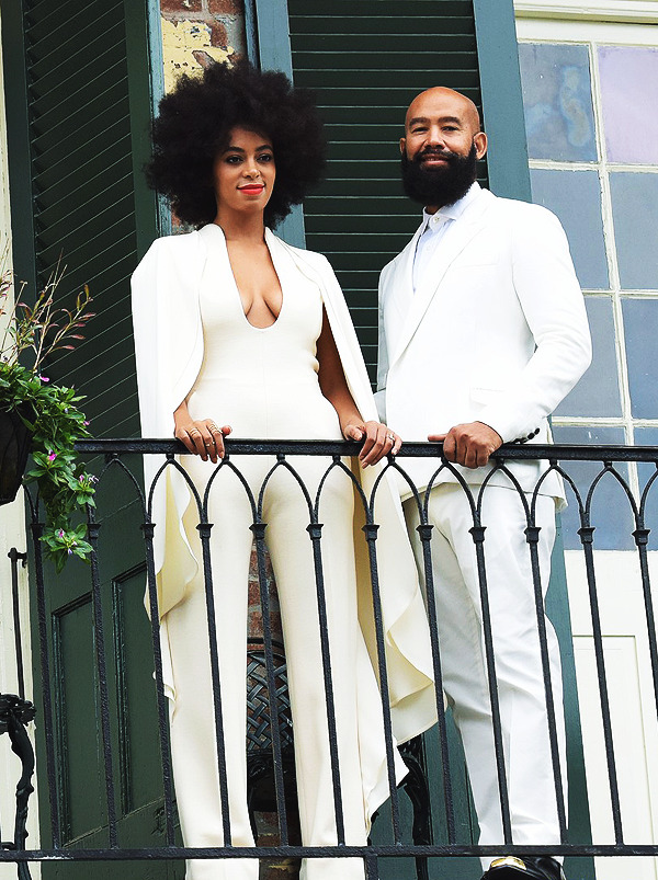 solangesolo:  Solange &amp; Alan Ferguson pose for photos after their wedding