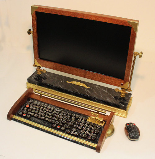 sosuperawesome:  Old Time Computer Custom Design Hardware by woodguy32 on Etsy • So Super Awesome is also on Facebook, Twitter and Pinterest • 