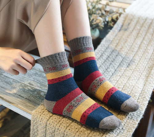 outfittideass:Striped Winter Socks