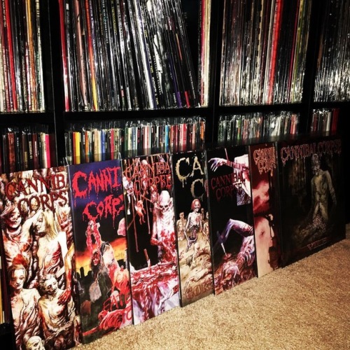 Insane score at @horizonrecords today! #cannibalcorpse #vinyl #vinylcollection #vinylrecords #cannib