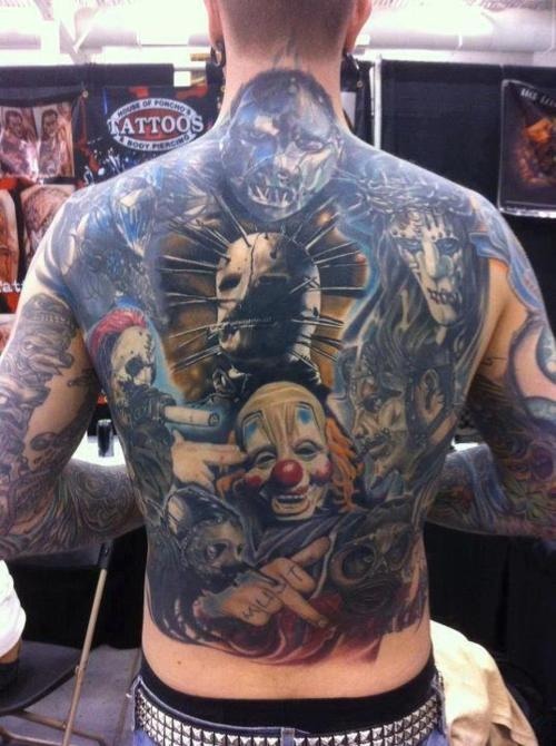 Slipknot full back piece….now thats dedicated!