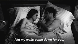 lovelycouples16:  “I let my walls come down for you.”