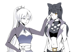 akunohomu:   Weiss:You are not allowed to leave me!Blake:OK…volume4 by Sherry (@love_ai0814)