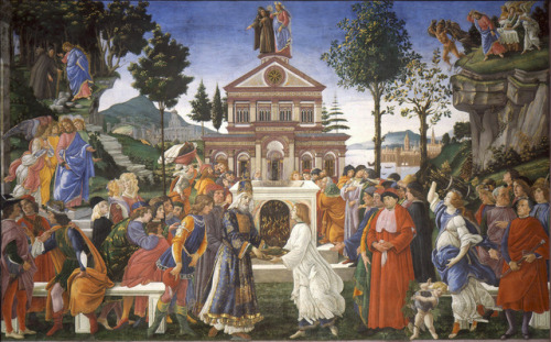 The Temptations of Christ, Sandro Botticelli, 1480-82