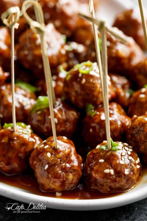 foodffs - The BEST Teriyaki Beef MeatballsFollow for...