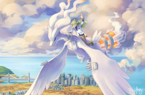 A preview of my illustration for “Memory Link: A Zine from Unova”! It’s a two page spread, and I can