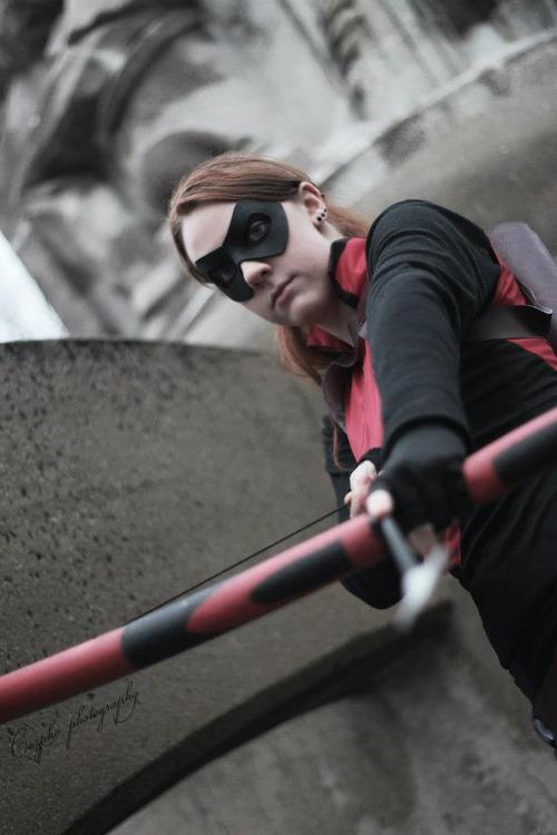 gingerkittycosplay: Genderbent Red Arrow- Young Justice So over the weekend I had an AMAZING photosh