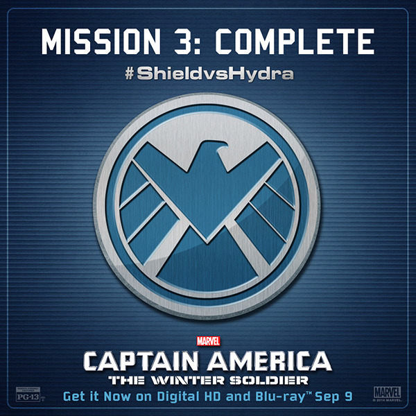 S.H.I.E.L.D Mission 3 complete. You can still get in on the action and join me in the #ShieldvsHydra fight for a chance to win weekly prizes, plus the Grand Prize - a trip to the #Avengers #AgeOfUltron premiere. http://goo.gl/iLSulS