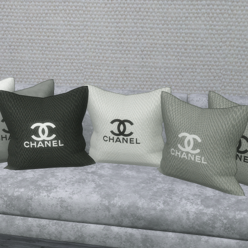 Chanel Luxe Cushions• New mesh | 9 Swatches!DOWNLOADPatreon early access - Public 17th January.