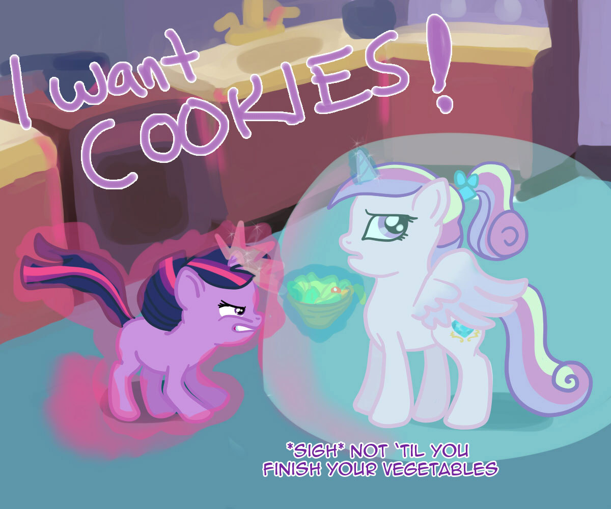 teenprincesscadance:  Why Twily needs an alicorn like me to foalsit. ((response to