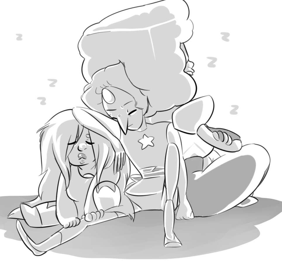 pa1ntskate:  more sleepy gems au 