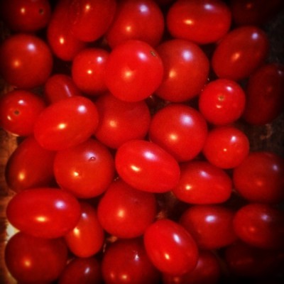 Gonna roast some cherry h grape #tomatoes.