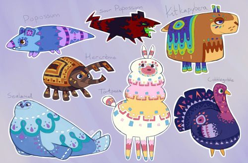 I made some more fan piñatas, cause i felt like it and it’s fun design practice