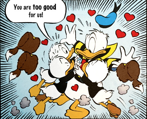 Donald Duck: “The Awful Truth” (2017)Story: Laura Shaw & Mark ShawArt: Maximino Tortajada Aguila