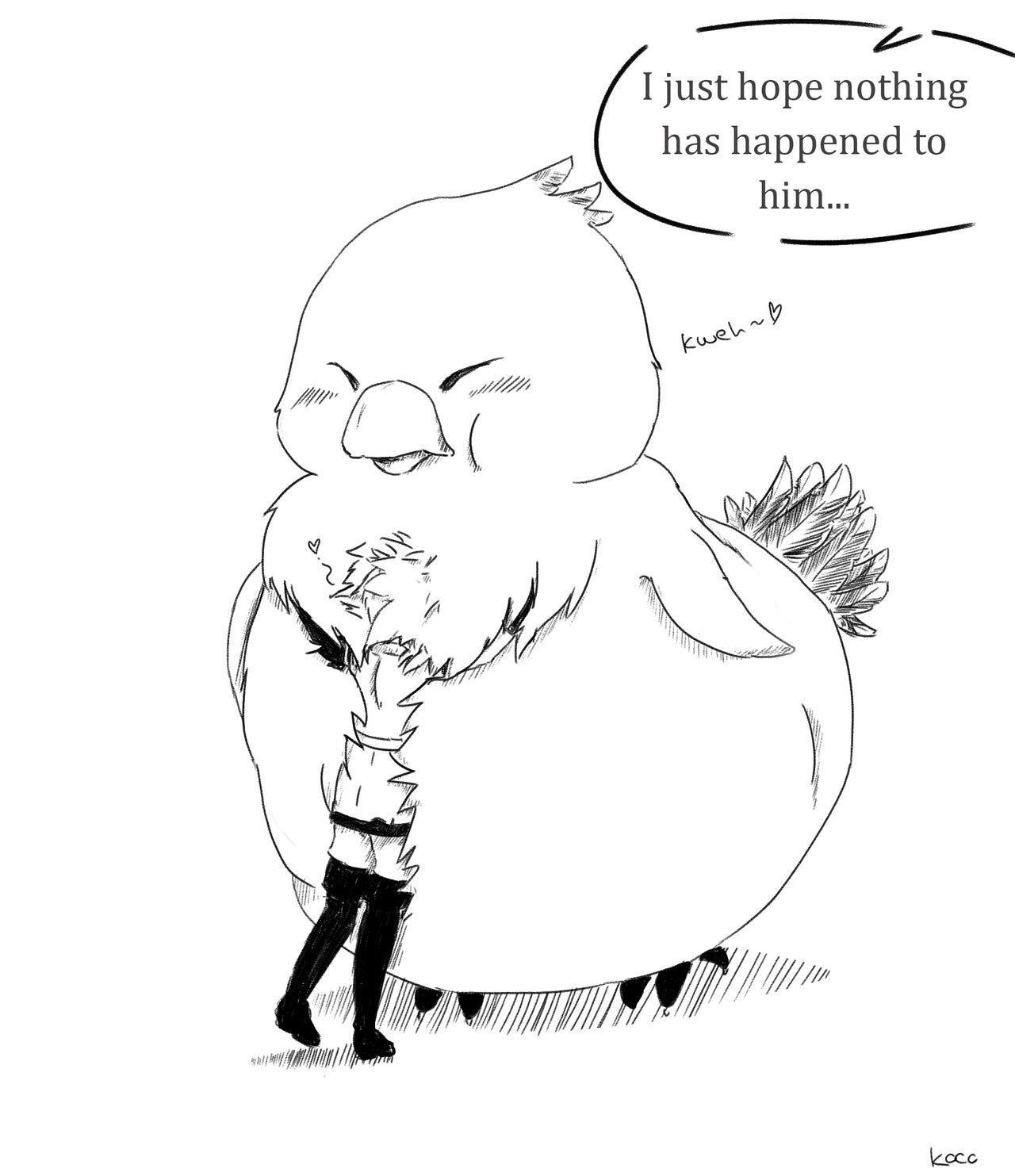 kocomico:  Give the cutiepie a chubby Chocobo!