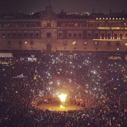 jackelinekraul:  November 20th, 2014. WE’RE ALL AYOTZNIPA.This is my country and we’ve had enough. This began as a movement to demand justice and answers in the case of 43 students who were kidnapped and killed by a drug cartel at the behest of corrupt