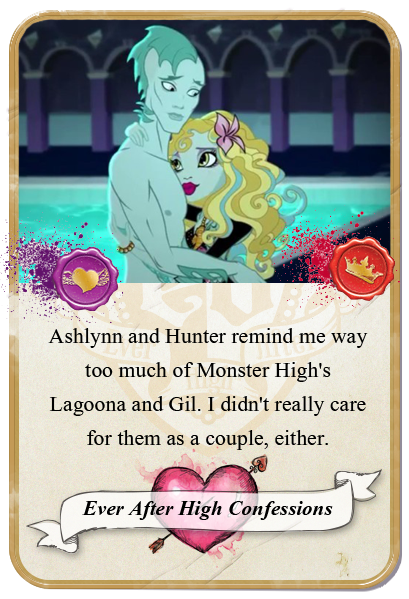 everafterhighconfessions:  Ashlynn and Hunter remind me way too much of Monster High’s
