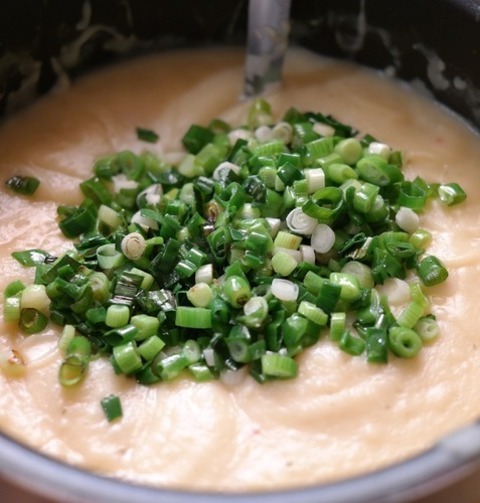 Vegan Potato Soup With Green Onions