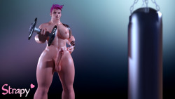 strapy3d: Don’t be shy, hit on me… An complicated model from smutbase, can’t find the author back, body is pretty cool but head and bones kinda meh, soo I might not do a lot more with it. Still hope you like it tho &gt;:D Where you can also find