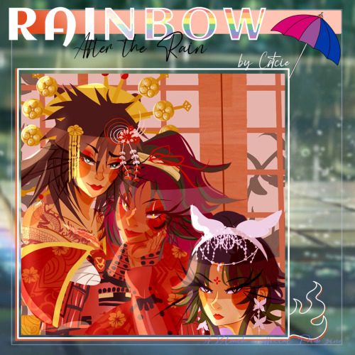 pridebleach:





🌥️🌈After the rain, @catcie ’s preview shines through…🌈🌥️These girls looks absolutely regal and powerful✨🏮 #Rainbow: after the rain #Bleach#Soi Fon#Kuukaku Shiba#OUGH gorgeous