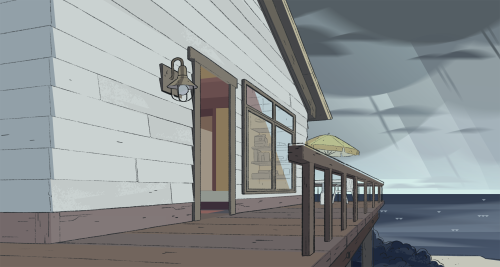 stevencrewniverse:  A selection of Backgrounds from the Steven Universe episode: When It RainsArt Direction: Jasmin LaiDesign: Steven Sugar and Emily WalusPaint: Amanda Winterstein and Ricky Cometa