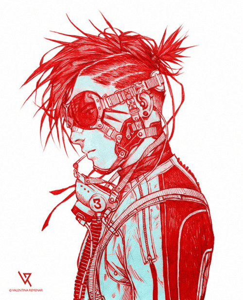 tincek-marincek: More Inktober drawings… now with guys ho ho ho XD Red ballpoint pen is still