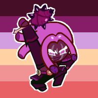 she/her gay and she/he gay purple yam icons!flags by @wuvsbian and @tuskact5 respectivelypls like/rb