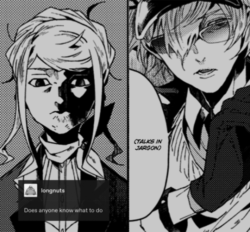 bsd gaiden trio + tumblr textposts