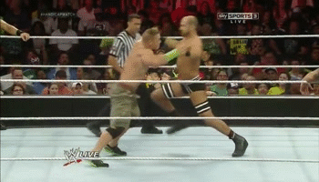 Cesaro vs. Cena in a test of strength  adult photos